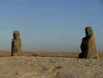 Sculptures and Sand Dunes, Swakopmund, Namibia
