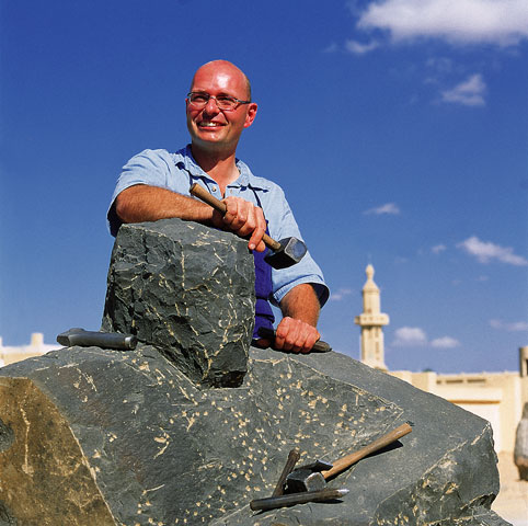 Knut H&uuml;neke mit Arbeit in Fayjum