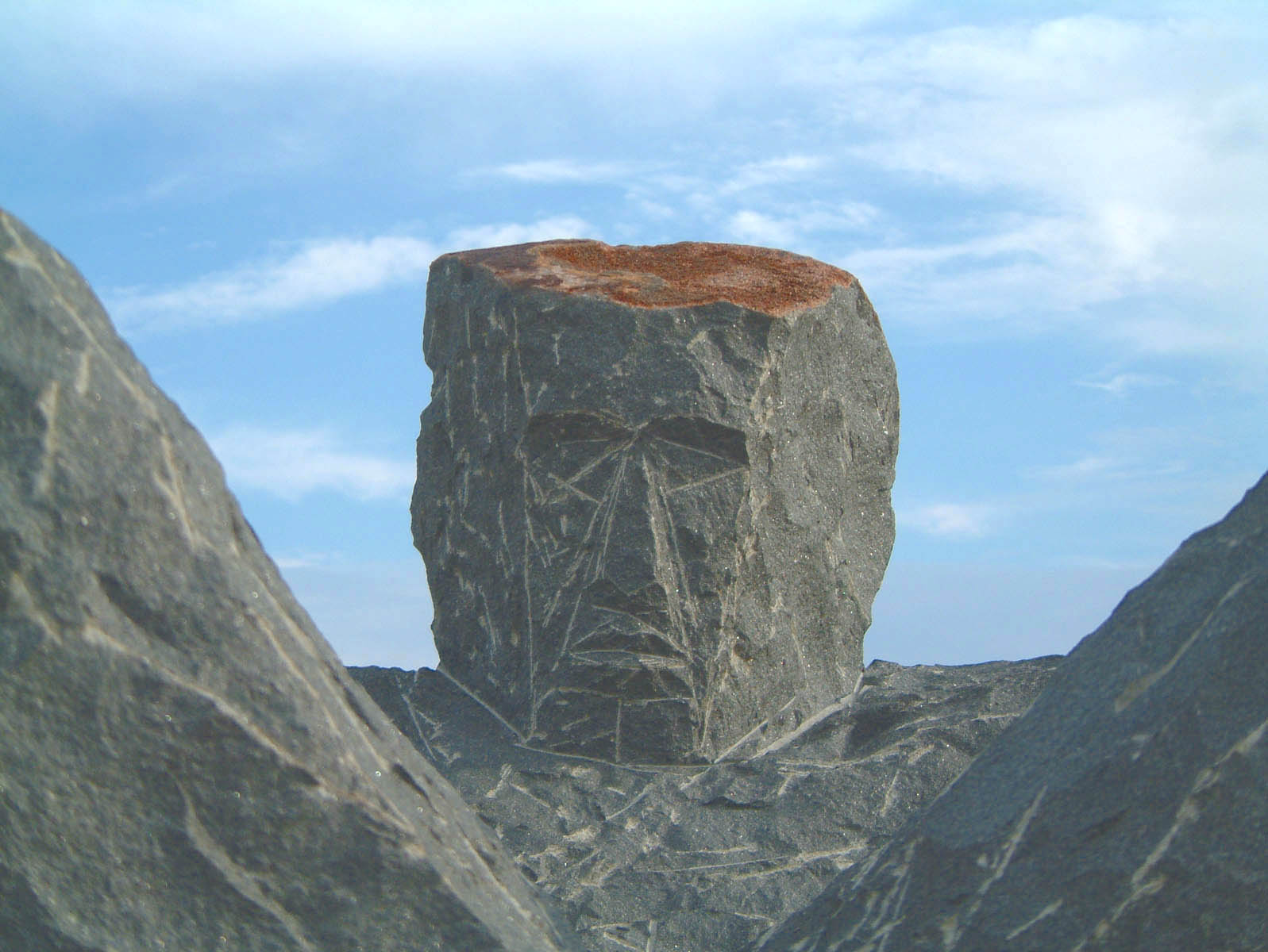 Gesicht einer Skulptur