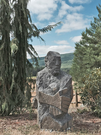 Camp Brotherhood stone carving symposium